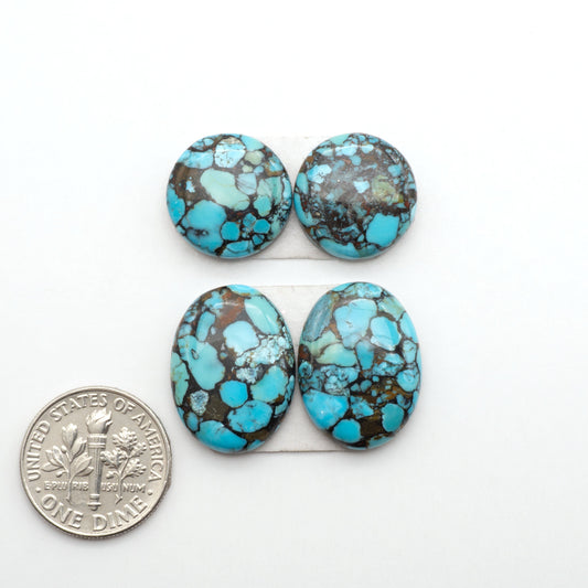 Enhance your jewelry designs with Pressed Turquoise Nugget Cabochons. Crafted from composite materials they add a captivating touch to your creations.
