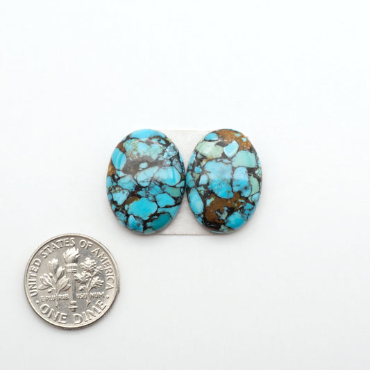 Enhance your jewelry designs with Pressed Turquoise Nugget Cabochons. Crafted from composite materials they add a captivating touch to your creations.