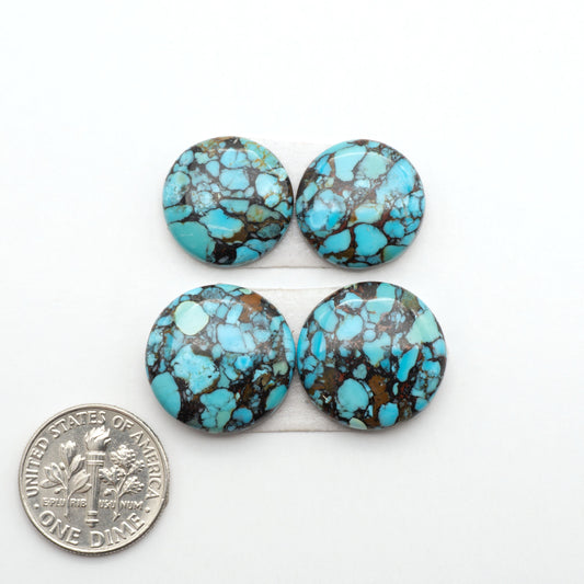 Enhance your jewelry designs with Pressed Turquoise Nugget Cabochons. Crafted from composite materials they add a captivating touch to your creations.