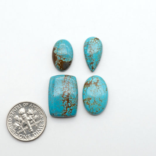 Number 8 Turquoise Cabochons have been selected for their quality and unique appearance. Don't miss the chance to add a one-of-a-kind piece to your collection.