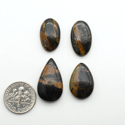 Black Jack Turquoise features a bold black color with striking veins of turquoise, making it a truly one-of-a-kind addition to your jewelry collection.