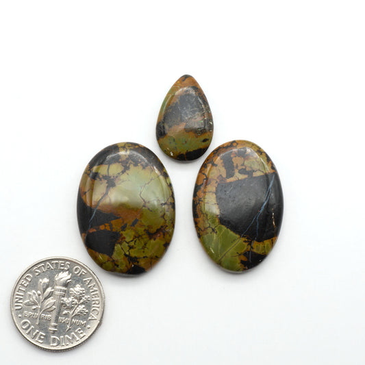 Black Jack Turquoise features a bold black color with striking veins of turquoise, making it a truly one-of-a-kind addition to your jewelry collection.