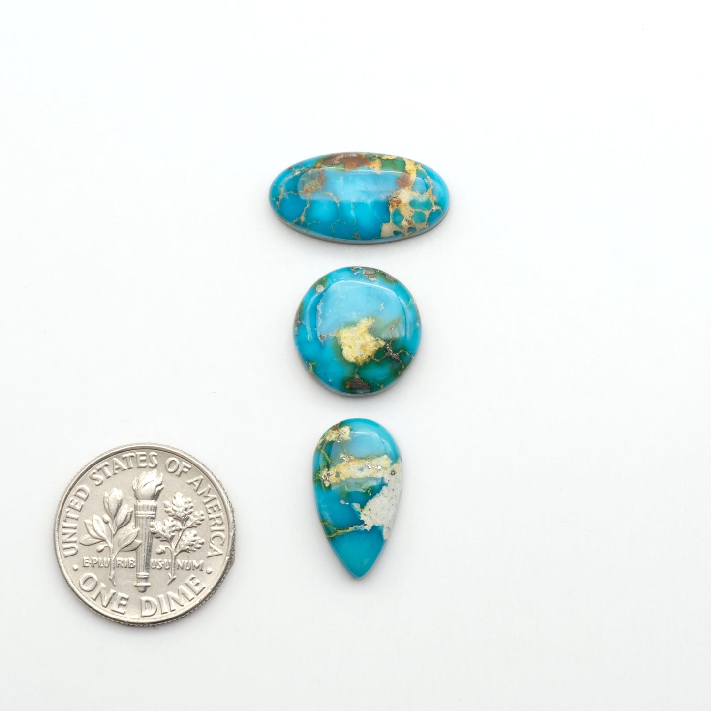 Sonoran Mountain Turquoise showcases a stunning blend of blue and green hues and natural patterns that make it a must-have for any jewelry collection.