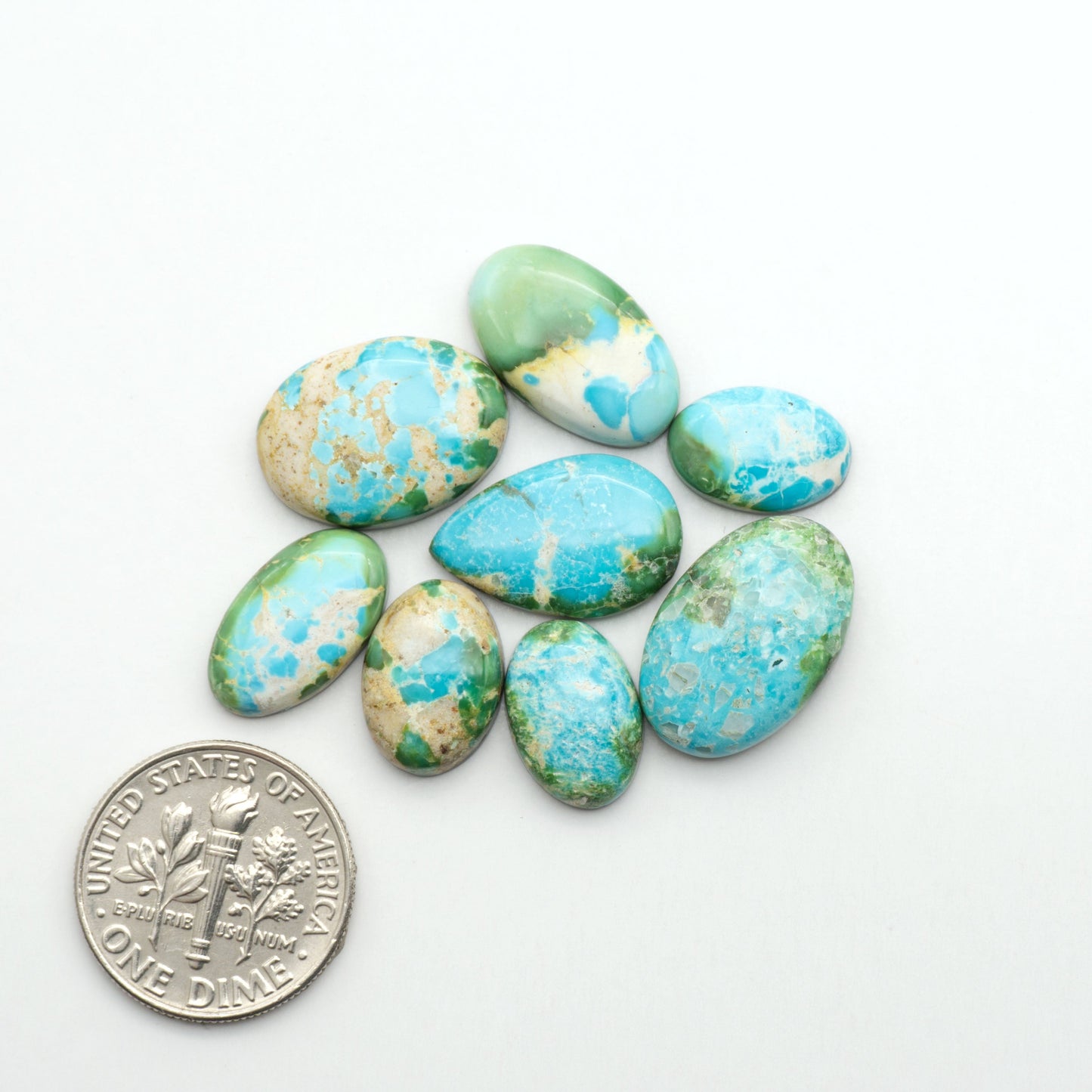 Sonoran Mountain Turquoise showcases a stunning blend of blue and green hues and natural patterns that make it a must-have for any jewelry collection.