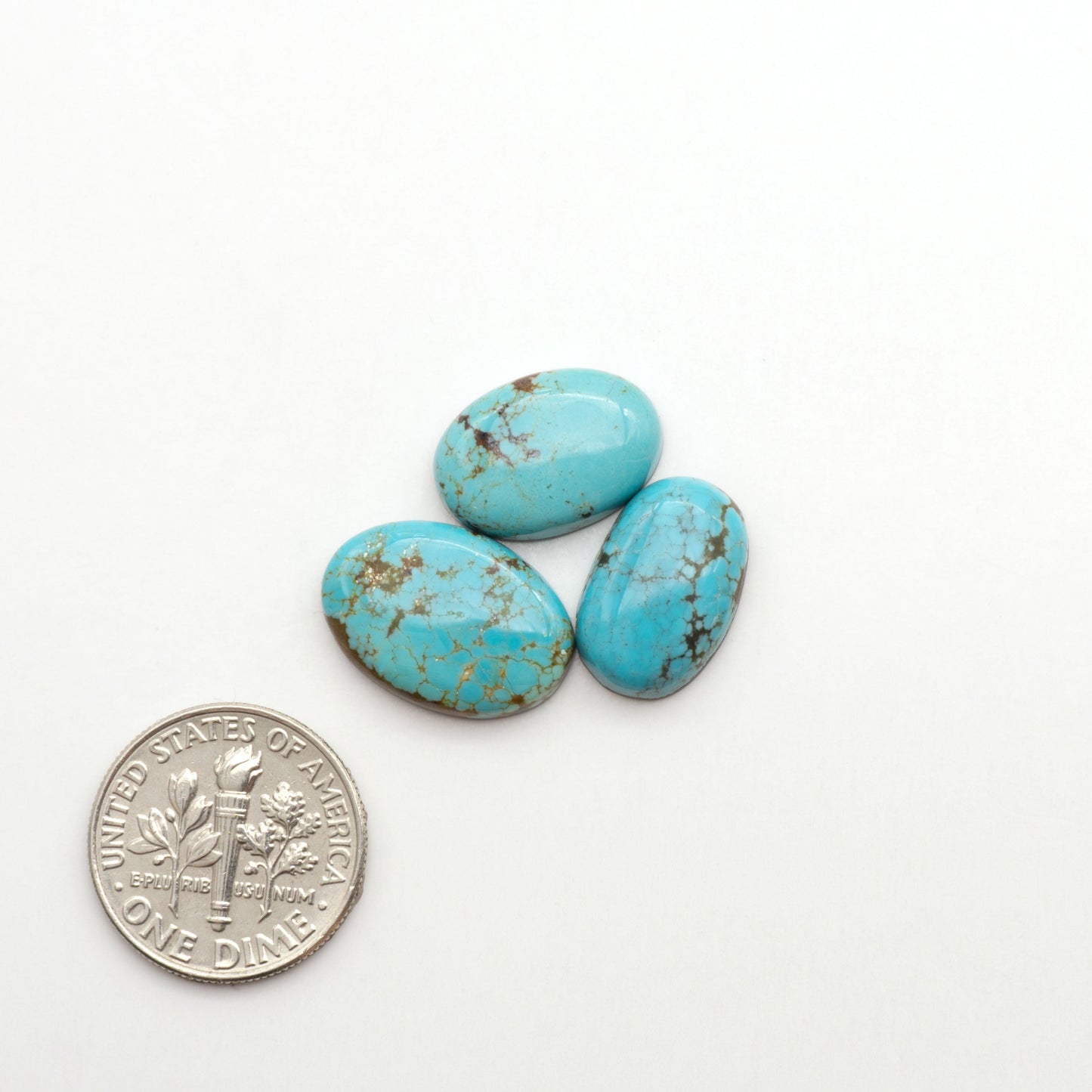 Number 8 Turquoise Cabochons have been selected for their quality and unique appearance. Don't miss the chance to add a one-of-a-kind piece to your collection.