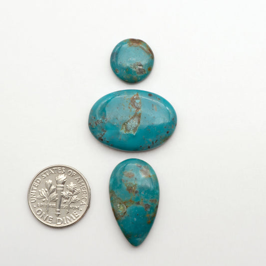 Apache Nugget Turquoise. Mined from the Apache Nugget Hole, this turquoise boasts stunning colors and patterns making it a must-have for any jewelry collection.