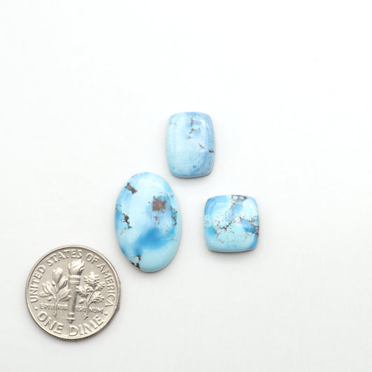 Discover the beauty of Natural Golden Hills Turquoise—prized for its icy blue tones, golden matrix, and exceptional quality. Ideal for artisan jewelry designs.