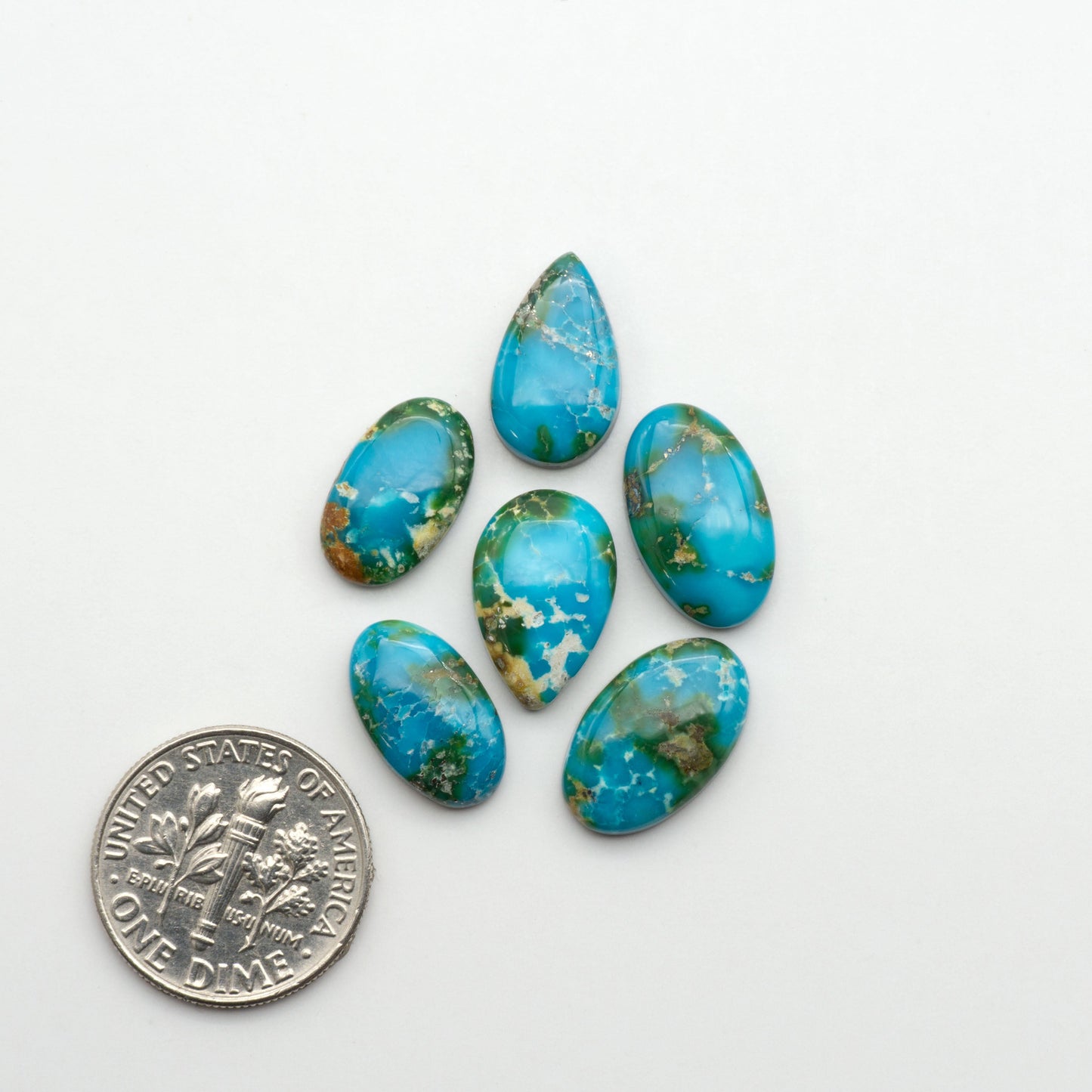 Sonoran Mountain Turquoise showcases a stunning blend of blue and green hues and natural patterns that make it a must-have for any jewelry collection.