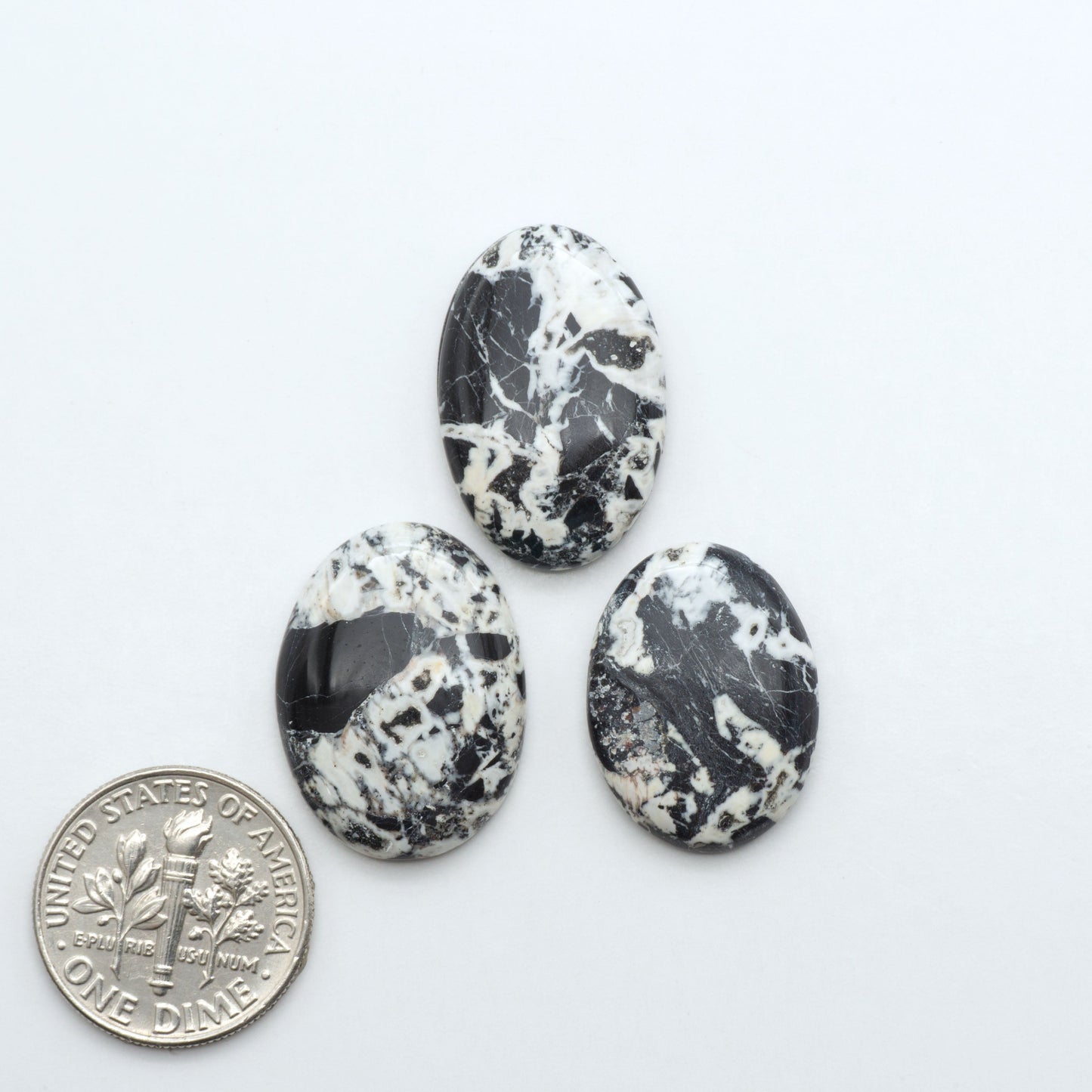 White Buffalo Stone Cabochons