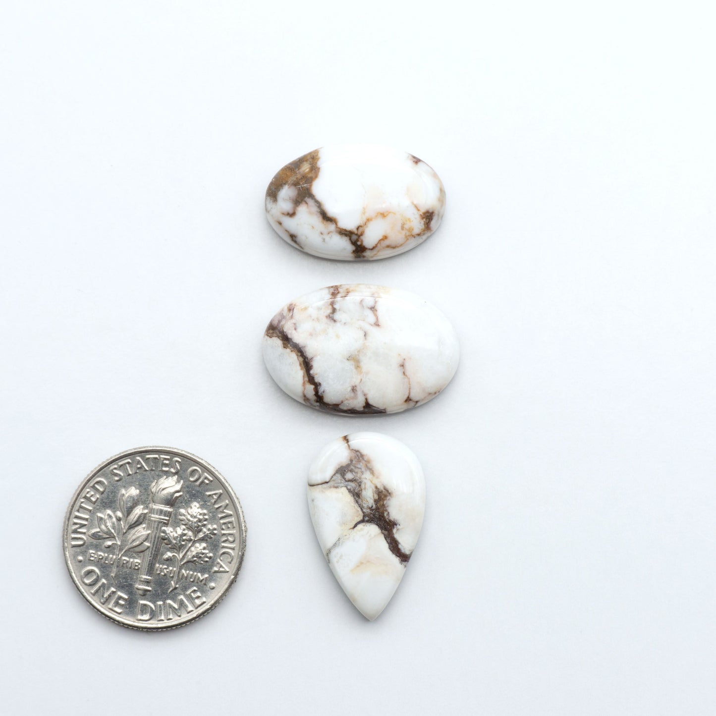 Wild Horse Cabochon are a magnificent addition to any collection. Natural magnesite stones feature a design that will add beauty to any jewelry design.