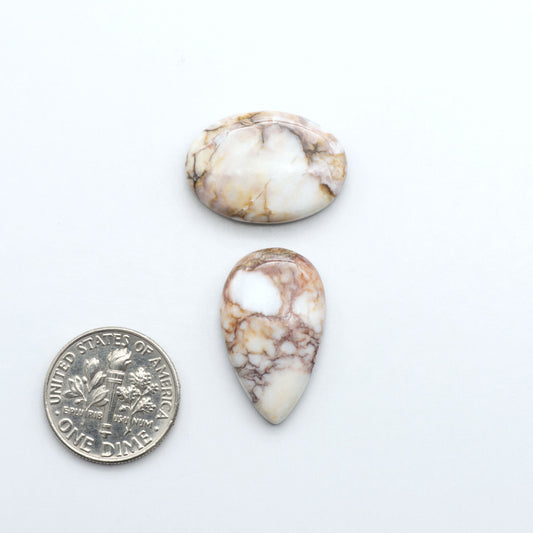 Wild Horse Cabochon are a magnificent addition to any collection. Natural magnesite stones feature a design that will add beauty to any jewelry design.