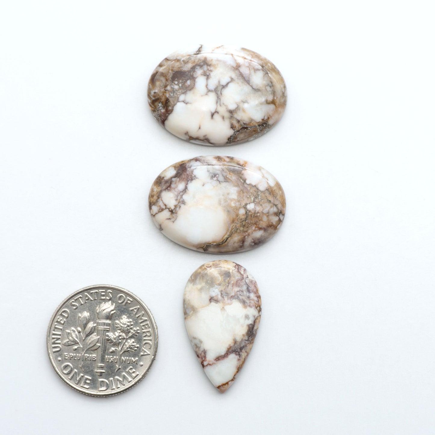 Wild Horse Cabochon are a magnificent addition to any collection. Natural magnesite stones feature a design that will add beauty to any jewelry design.
