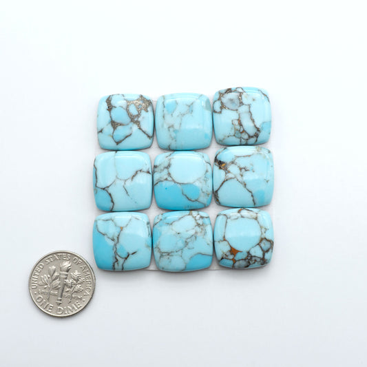 Enhance your jewelry designs with Pressed Turquoise Nugget Cabochons. Crafted from composite materials they add a captivating touch to your creations.