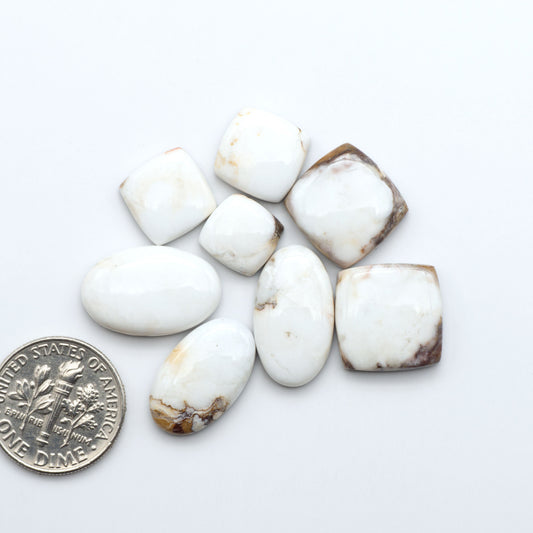 Wild Horse Cabochon are a magnificent addition to any collection. Natural magnesite stones feature a design that will add beauty to any jewelry design.