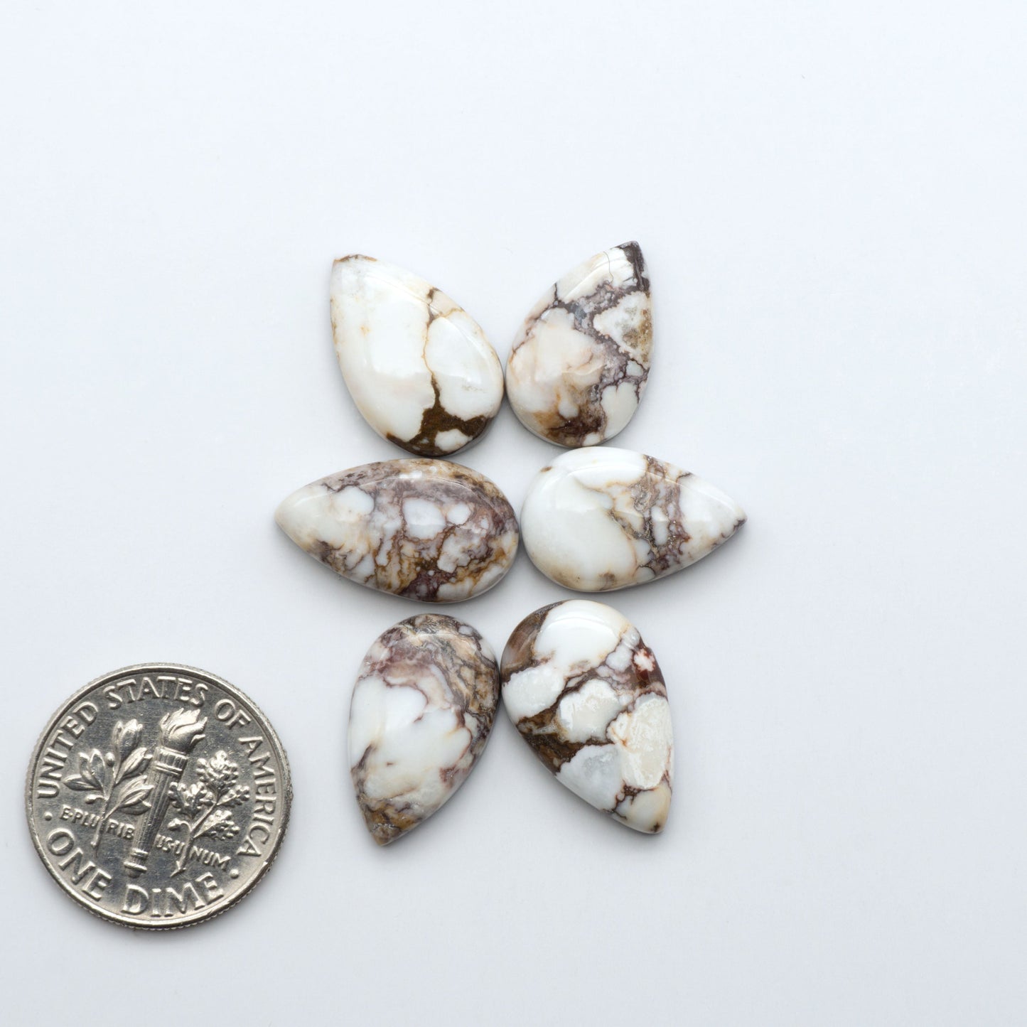 Wild Horse Cabochon are a magnificent addition to any collection. Natural magnesite stones feature a design that will add beauty to any jewelry design.