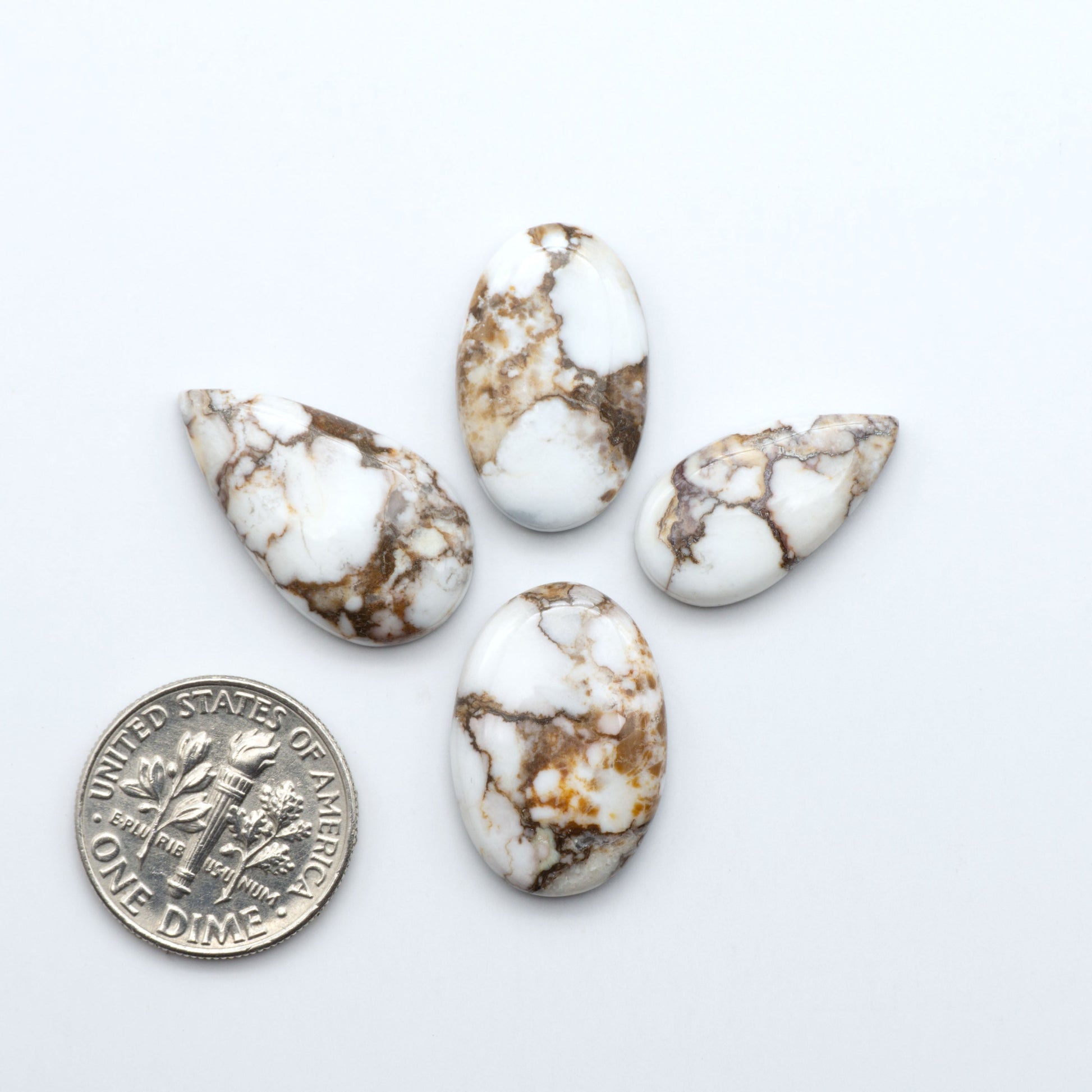 Wild Horse Cabochon are a magnificent addition to any collection. Natural magnesite stones feature a design that will add beauty to any jewelry design.