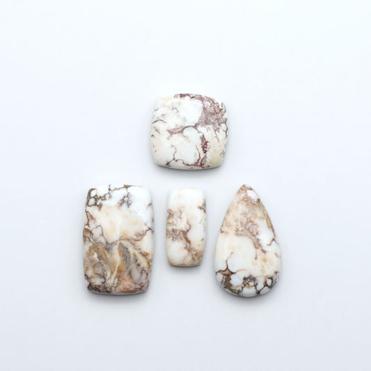 Wild Horse Cabochon are a magnificent addition to any collection. Natural magnesite stones feature a design that will add beauty to any jewelry design.
