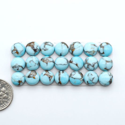 Enhance your jewelry designs with Pressed Turquoise Nugget Cabochons. Crafted from composite materials they add a captivating touch to your creations.
