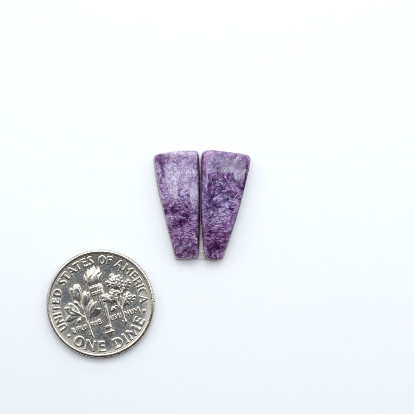natural Charoite cabochons with vivid violet swirls, perfect for jewelry makers and silversmiths creating rings, pendants, and custom designs.