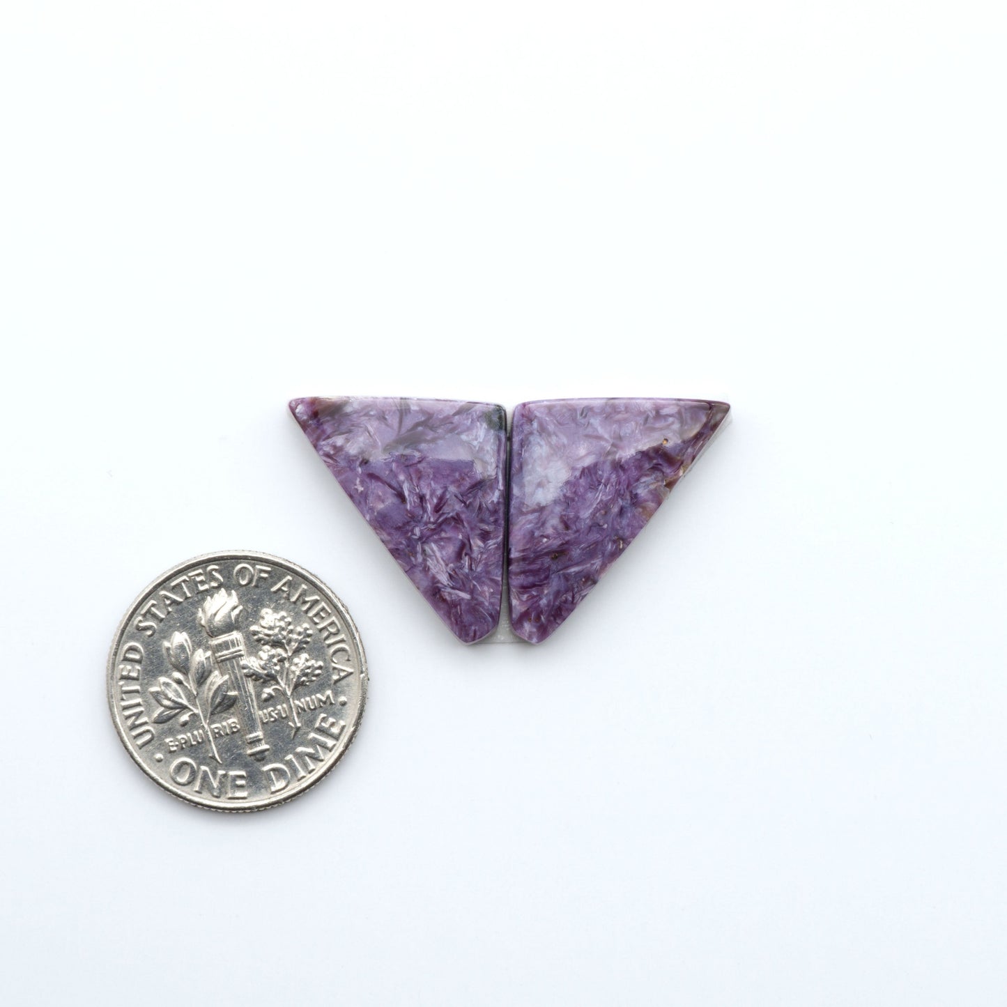 natural Charoite cabochons with vivid violet swirls, perfect for jewelry makers and silversmiths creating rings, pendants, and custom designs.