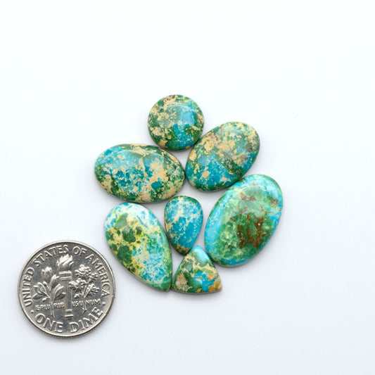 Sonoran Mountain Turquoise showcases a stunning blend of blue and green hues and natural patterns that make it a must-have for any jewelry collection.