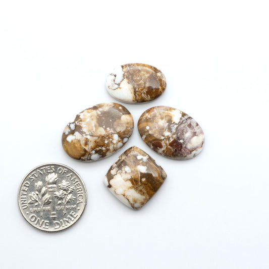 Wild Horse Cabochon are a magnificent addition to any collection. Natural magnesite stones feature a design that will add beauty to any jewelry design.