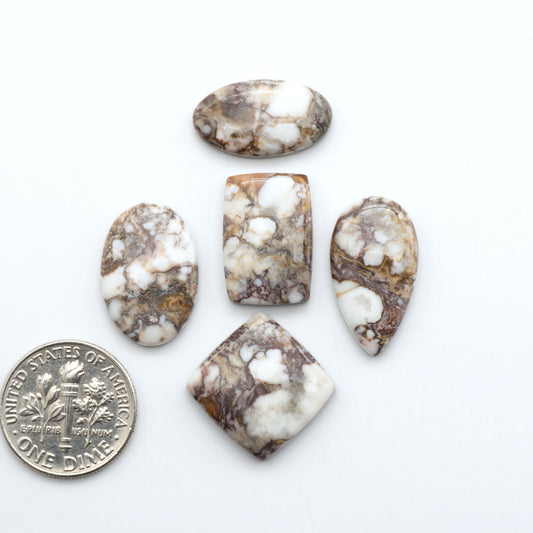 Wild Horse Cabochon are a magnificent addition to any collection. Natural magnesite stones feature a design that will add beauty to any jewelry design.