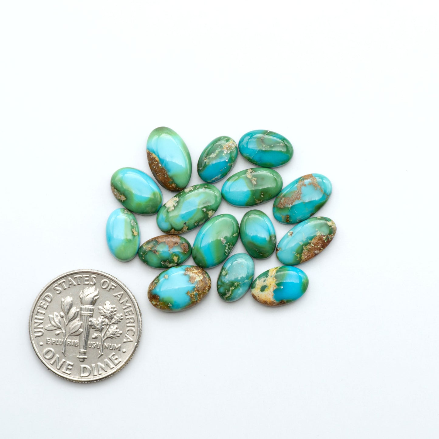 Sonoran Mountain Turquoise showcases a stunning blend of blue and green hues and natural patterns that make it a must-have for any jewelry collection.