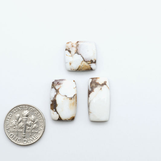Wild Horse Cabochon are a magnificent addition to any collection. Natural magnesite stones feature a design that will add beauty to any jewelry design.