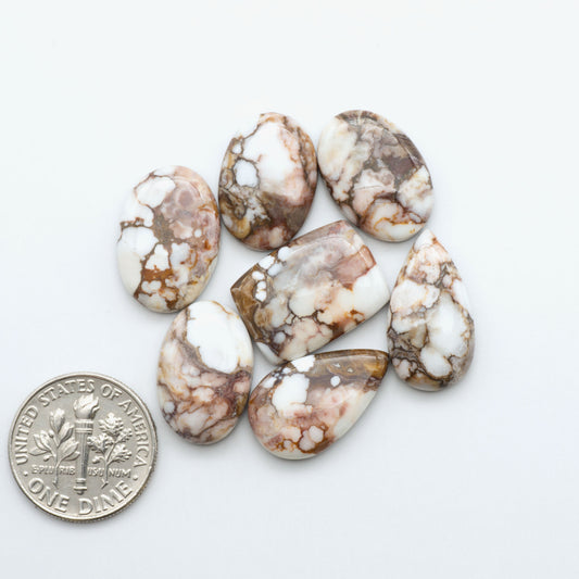 Wild Horse Cabochon are a magnificent addition to any collection. Natural magnesite stones feature a design that will add beauty to any jewelry design.