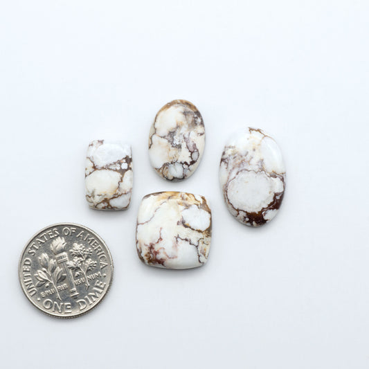 Wild Horse Cabochon are a magnificent addition to any collection. Natural magnesite stones feature a design that will add beauty to any jewelry design.