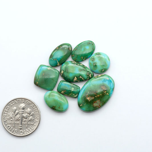 Sonoran Mountain Turquoise showcases a stunning blend of blue and green hues and natural patterns that make it a must-have for any jewelry collection.