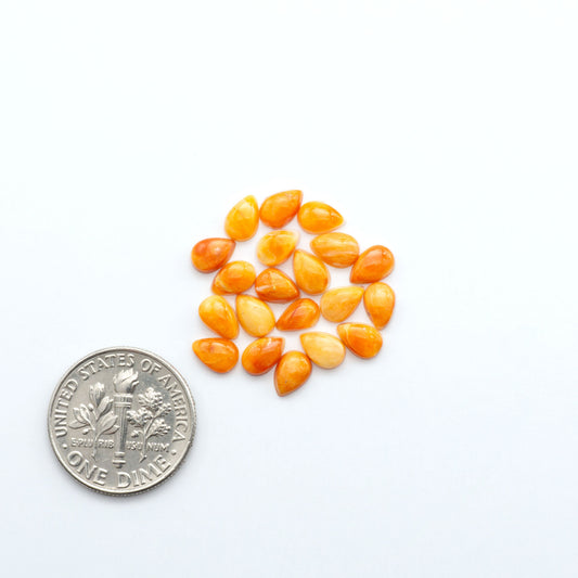 Add a unique touch to your jewelry designs with our beautiful 100% Natural Spiny Oyster Shell Cabochons. Incorporate the beauty of the sea into your creations.