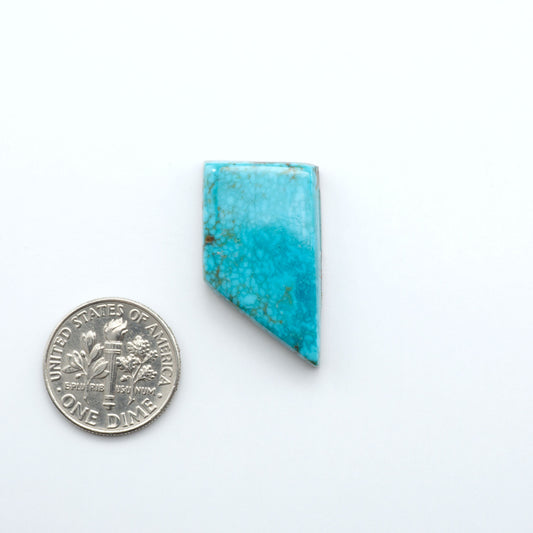 Kingman Turquoise Cabochons are a staple in the jewelry industry, known for their stunning blue-green color. Perfect for necklaces, earrings, and more!