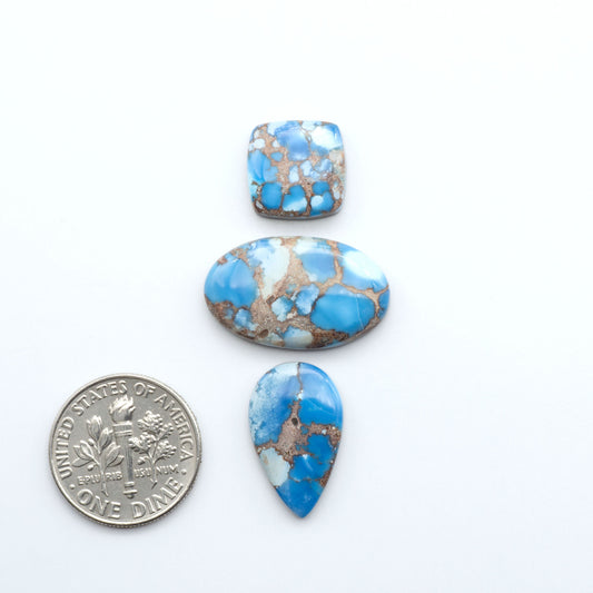 Discover the beauty of Natural Golden Hills Turquoise—prized for its icy blue tones, golden matrix, and exceptional quality. Ideal for artisan jewelry designs.