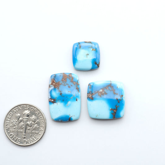 Discover the beauty of Natural Golden Hills Turquoise—prized for its icy blue tones, golden matrix, and exceptional quality. Ideal for artisan jewelry designs.