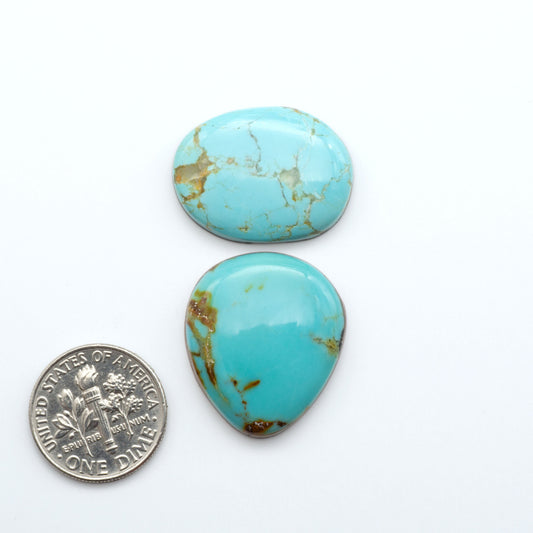 Kings Manassa Turquoise is known for its characteristic green-blue hue and unique veining. It's a one-of-a-kind, making it the perfect choice for jewelry.
