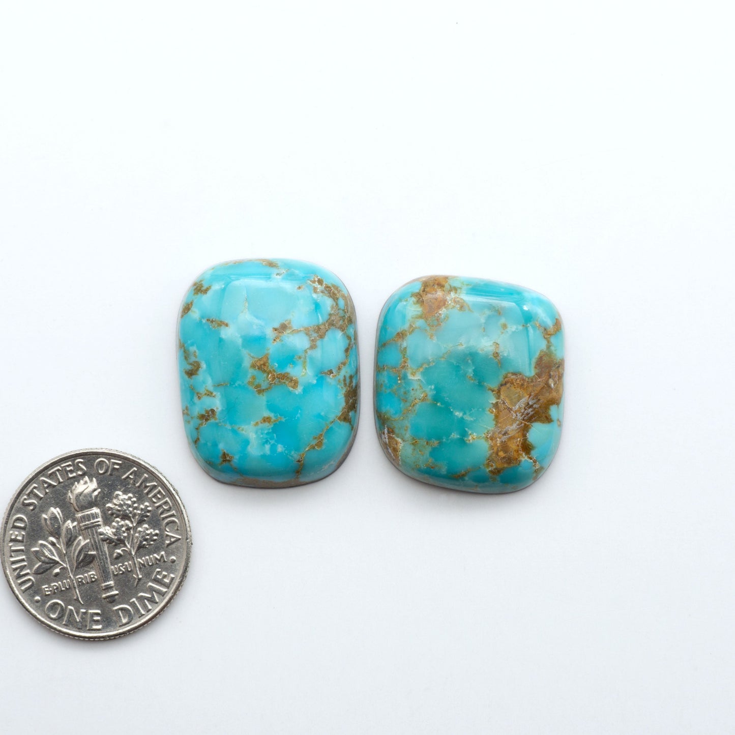 Shop authentic Blue Gem Turquoise cabochons—rare Nevada stones with vibrant blues and greens, perfect for artisan jewelry and collectors.