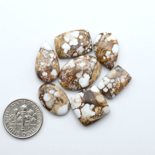 Wild Horse Cabochon are a magnificent addition to any collection. Natural magnesite stones feature a design that will add beauty to any jewelry design.