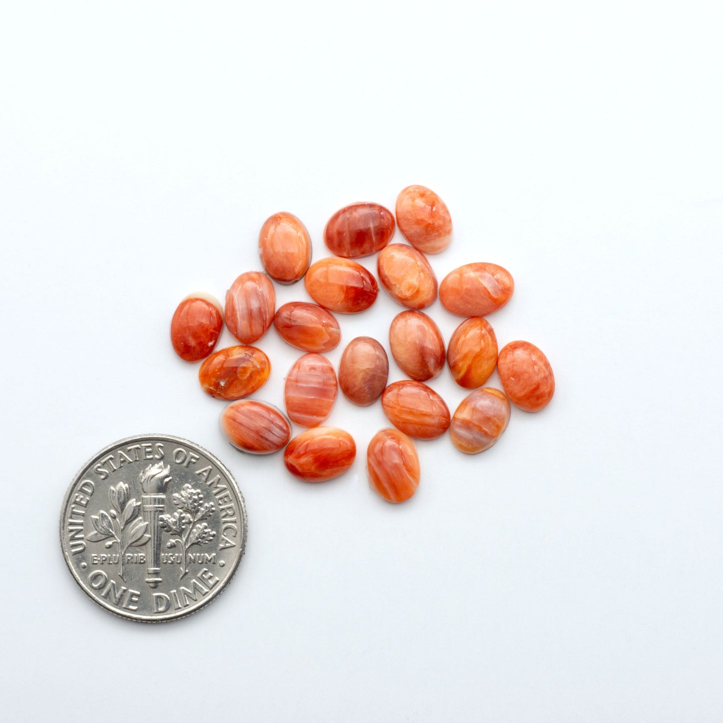 Add a unique touch to your jewelry designs with our beautiful 100% Natural Spiny Oyster Shell Cabochons. Incorporate the beauty of the sea into your creations.