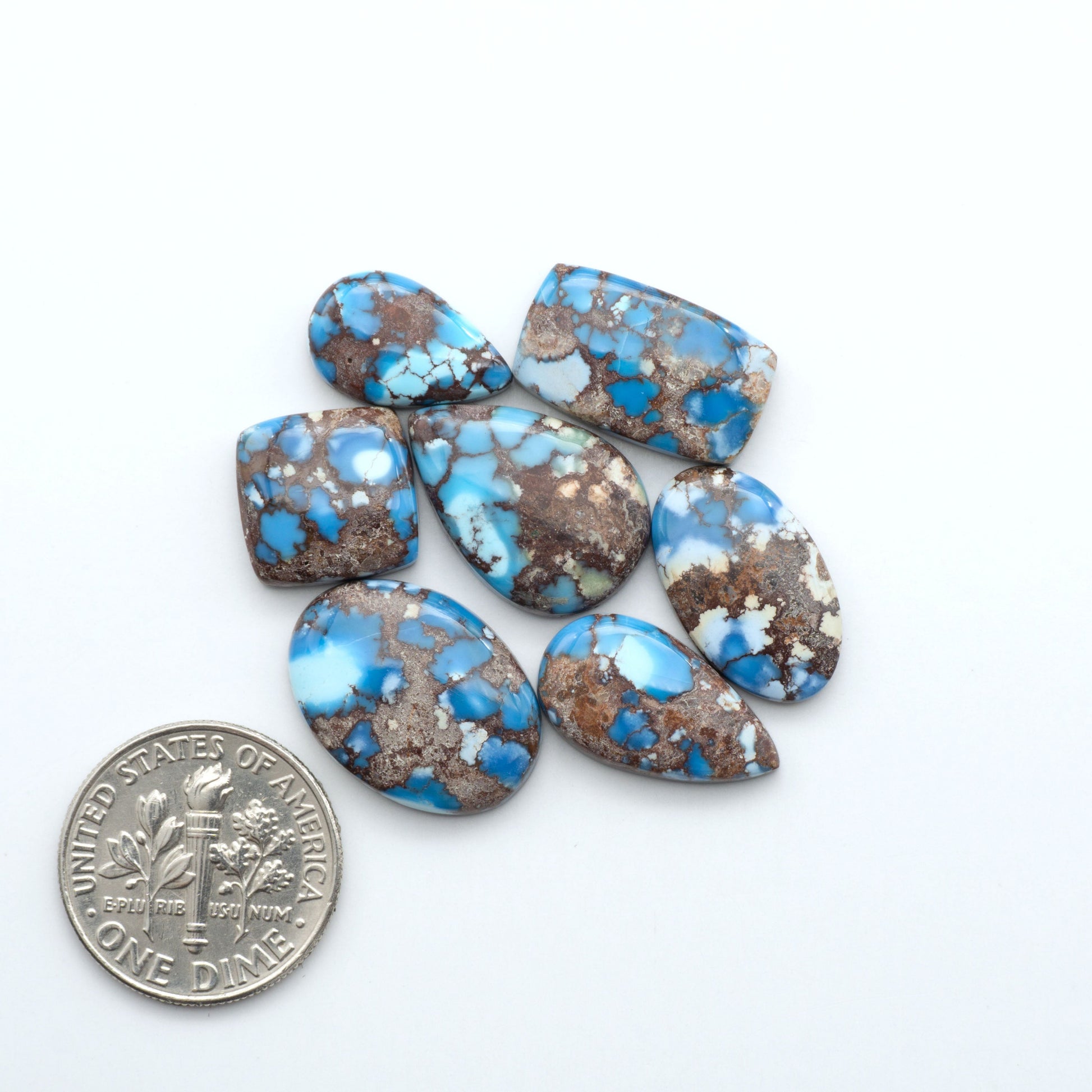 Discover the beauty of Natural Golden Hills Turquoise—prized for its icy blue tones, golden matrix, and exceptional quality. Ideal for artisan jewelry designs.