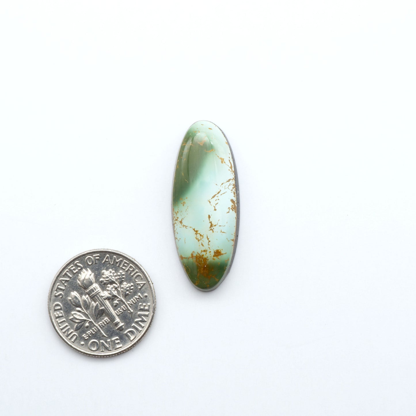 Hand-cut Natural Cerrillos Turquoise cabochons with rare blue-green hues and historic New Mexico origins—perfect for artisan jewelry.