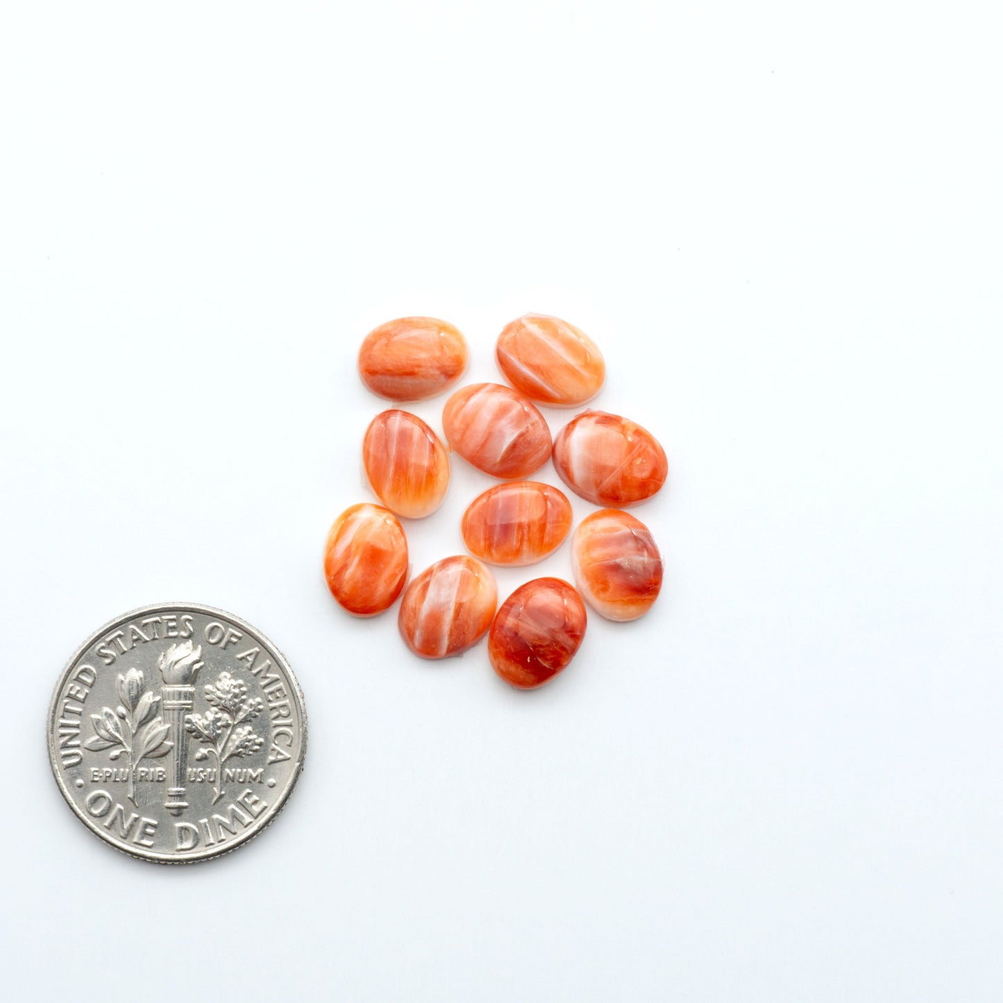 Add a unique touch to your jewelry designs with our beautiful 100% Natural Spiny Oyster Shell Cabochons. Incorporate the beauty of the sea into your creations.