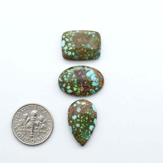 Kingman Turquoise Cabochons are a staple in the jewelry industry, known for their stunning blue-green color. Perfect for necklaces, earrings, and more!