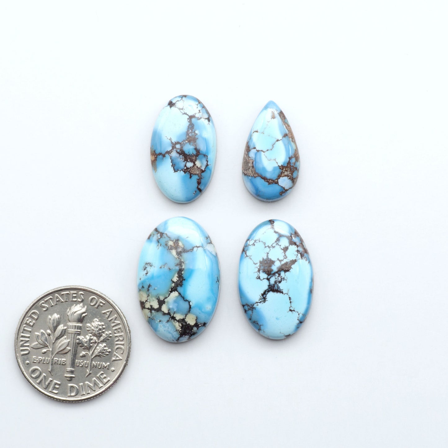 Discover the beauty of Natural Golden Hills Turquoise—prized for its icy blue tones, golden matrix, and exceptional quality. Ideal for artisan jewelry designs.