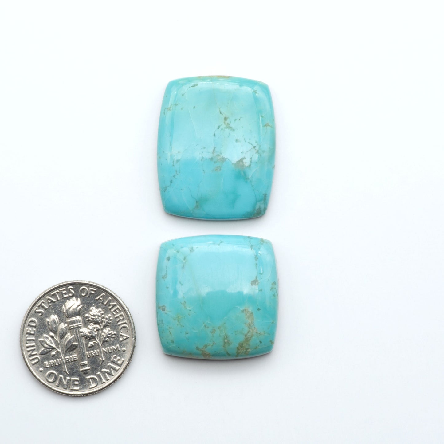 Add a touch of beauty to your collection with our stunning Pilot Mountain Turquoise Cabochons. Perfect for jewelry making each piece is truly one-of-a-kind.