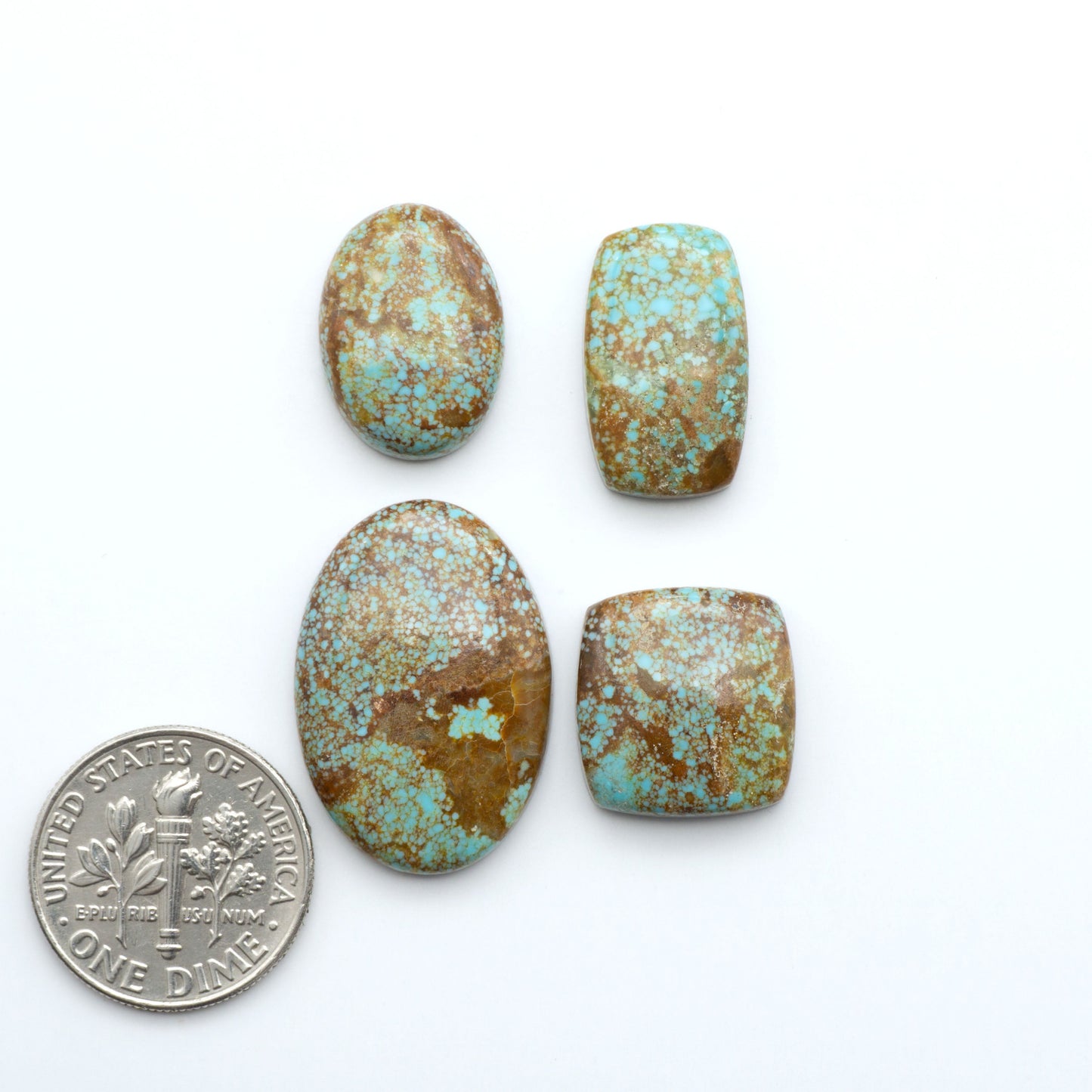 Number 8 Turquoise Cabochons have been selected for their quality and unique appearance. Don't miss the chance to add a one-of-a-kind piece to your collection.