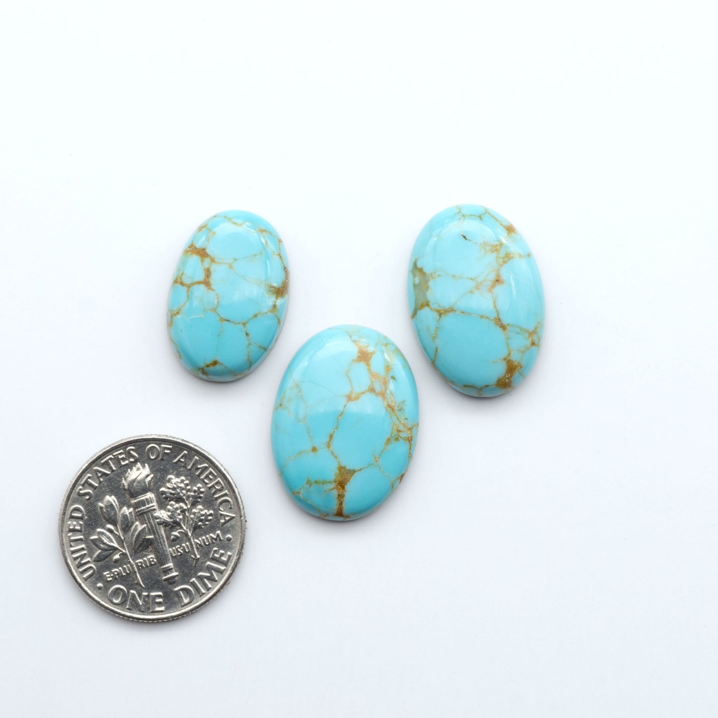 Number 8 Turquoise Cabochons have been selected for their quality and unique appearance. Don't miss the chance to add a one-of-a-kind piece to your collection.