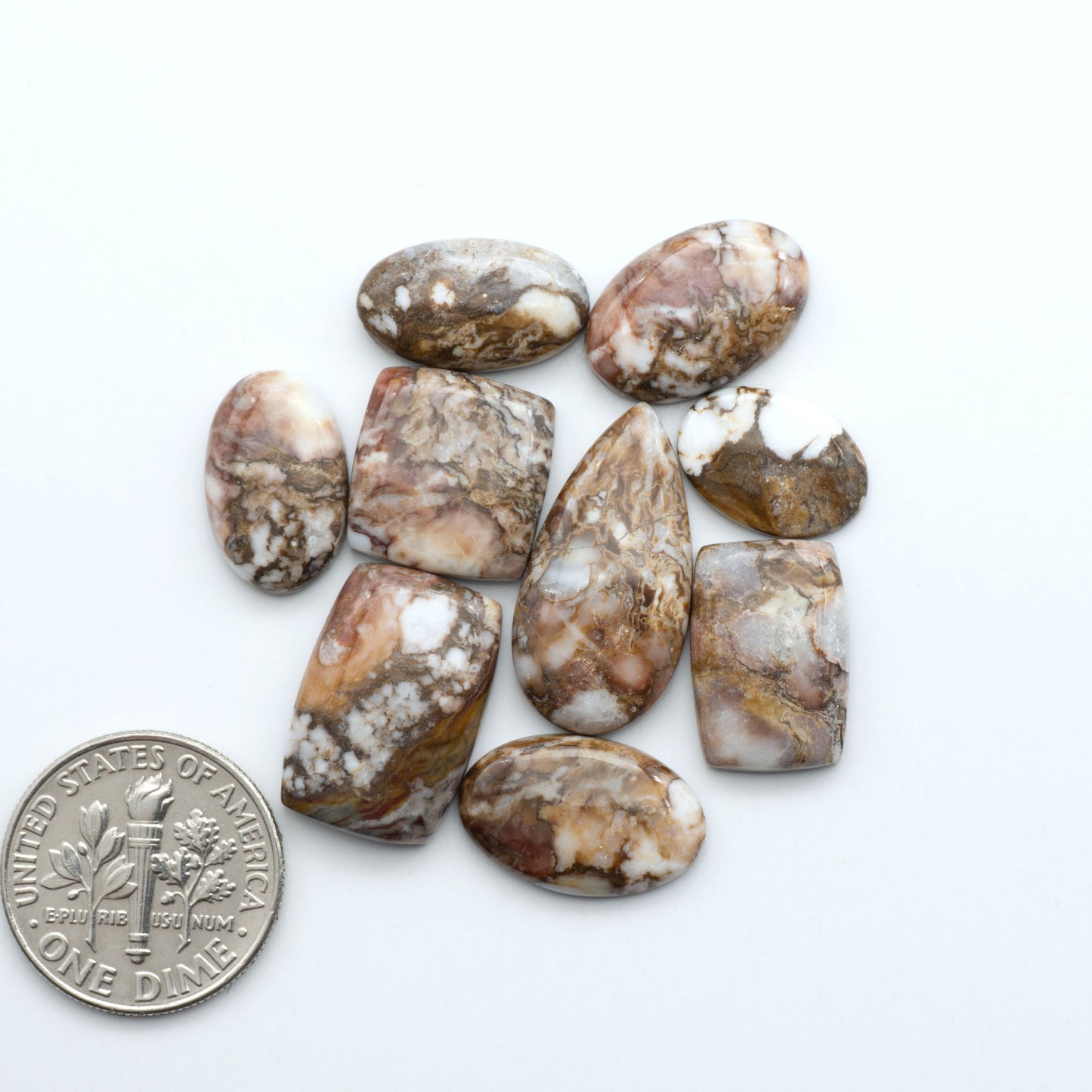 Wild Horse Cabochon are a magnificent addition to any collection. Natural magnesite stones feature a design that will add beauty to any jewelry design.