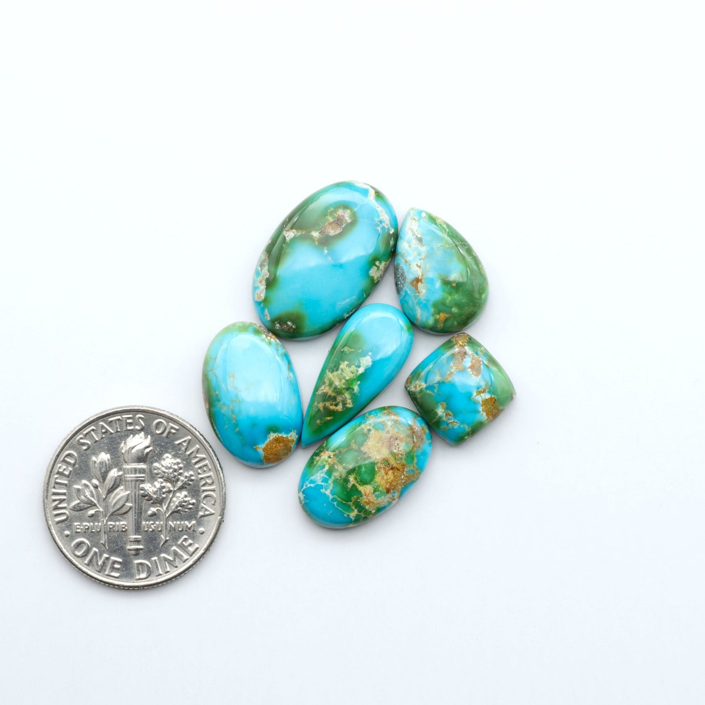 Sonoran Mountain Turquoise showcases a stunning blend of blue and green hues and natural patterns that make it a must-have for any jewelry collection.